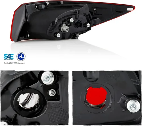Vista 2 de AKKON - Compatible con Mazda 3 4 puertas Sedan modelo 2014 2015 2016 2017 2018 [tipo halógeno] lámpara trasera exterior luz de freno lado izquierdo