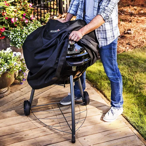 Vista 7 de Charbroil® Kettleman TRU-Infrared Charcoal Grill Cover - 8887233