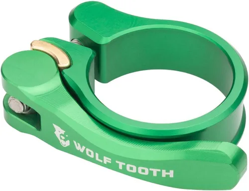 Vista 11 de Wolf Tooth Abrazadera de tija de sillín de liberación rápida QR - 1.126 in, verde