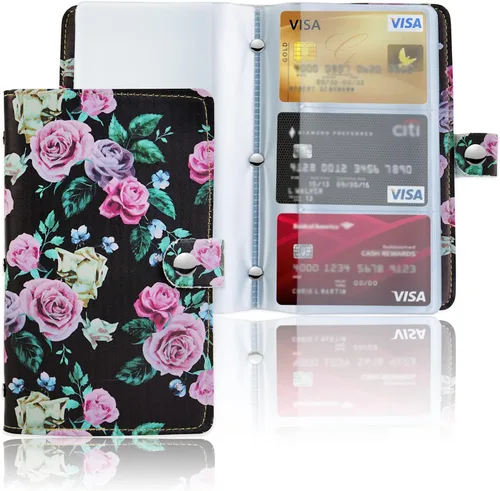 Vista 39 de lizimandu Libro Tarjetero para Tarjetas de Visita, Estuche Libro de Tarjetas de Visita de Cuero PU, Carpeta Organizadora para Tarjetas