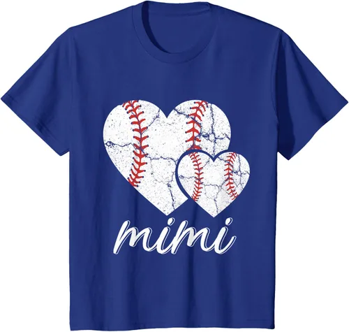 Vista 63 de Camiseta de béisbol Mimi para el Día de la Madre, Negro, S