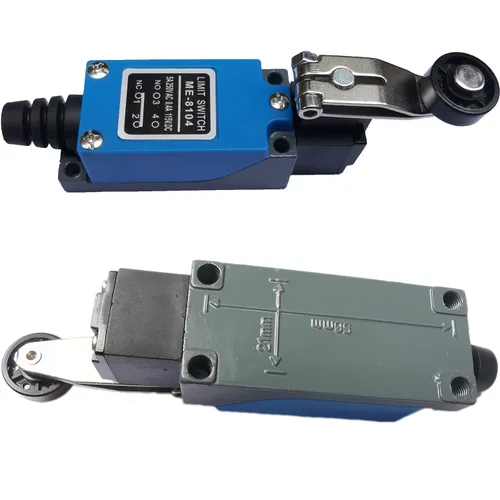 Vista 6 de yusheng - Interruptor de límite momentáneo ME-8104, 5 piezas, interruptor de límite de giro ajustable, brazo de palanca de rodillo arduino, NC-NO