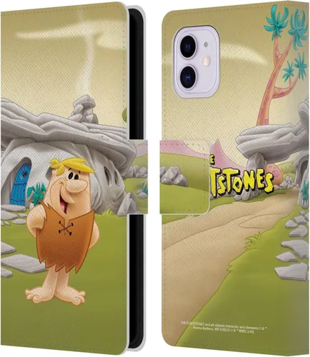 Vista 8 de Head Case Designs Funda de piel con licencia oficial de The Flintstones Bambam Rubble Characters compatible con Apple iPhone 11 Escombros Bambam