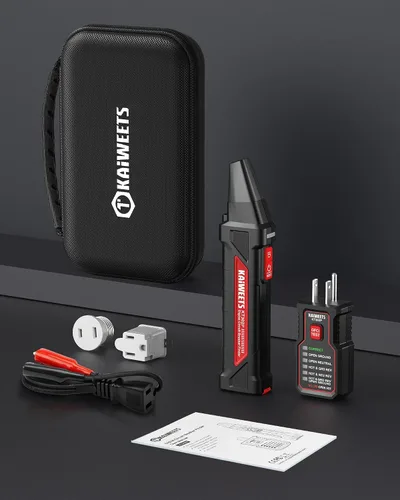 Vista 8 de KAIWEETS Kit de herramientas del buscador de disyuntores, probador