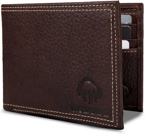 Vista 7 de WOLVERINE Men's Bifold Leather and Canvas Wallets
