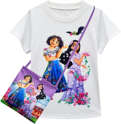 Vista 3 de snow flying Disfraz de Isabela lindo vestido Mirabel para niñas cosplay con 3 piezas