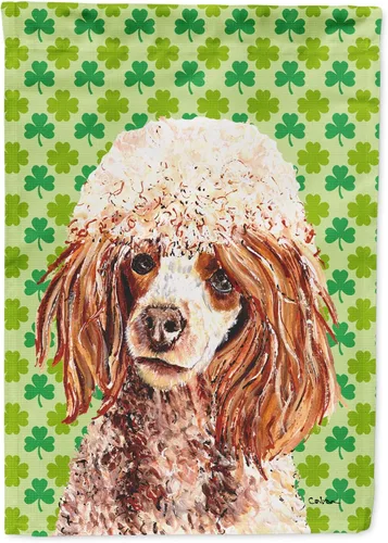 Vista 188 de Caroline's Treasures SS4442GF Affenpinscher Bandera de jardín con retrato de trébol del día de San Patricio para buzón, bandera decorativa