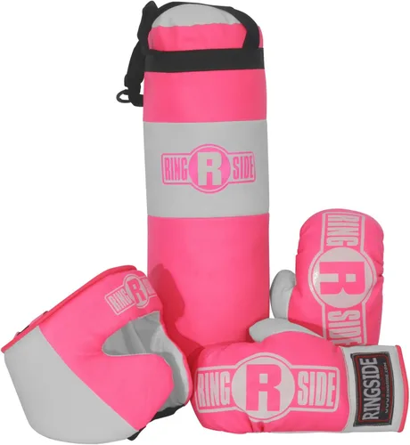 Vista 5 de Ringside Set de boxeo para niños (2 a 5 años), surtido con saco de boxeo, guantes y casco protector para boxeo, MMA, muay thai y kickboxing Negro