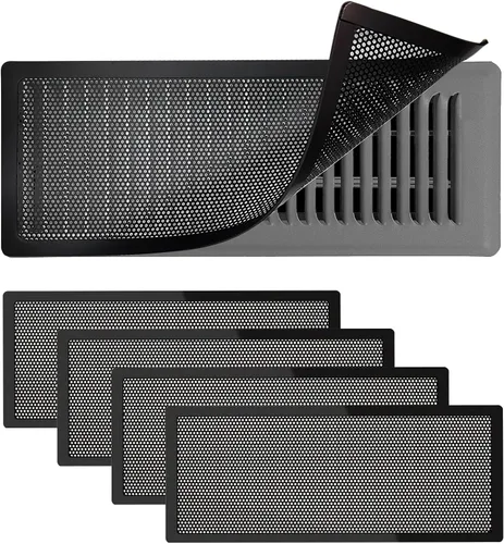 Vista 15 de 4 fundas magnéticas de ventilación blancas, cubiertas magnéticas de ventilación de 4 x 10 pulgadas con pantalla de malla para registros
