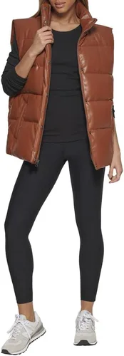Vista 2 de Levi's Chaleco acolchado de cuero vegano para mujer
