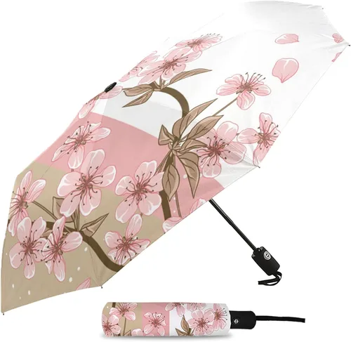 Vista 3 de DHDM Umbrella for Rain Foldable Parasol Umbrella Eight strand Outdoor Umbrellas