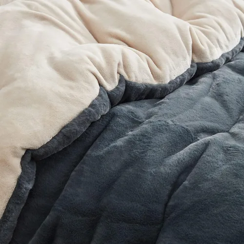 Vista 2 de Byourbed Plumpy Pudgy Portly Chunky Bunny - Edredón Coma Inducer® Twin XL - Abedul con semillas de amapola