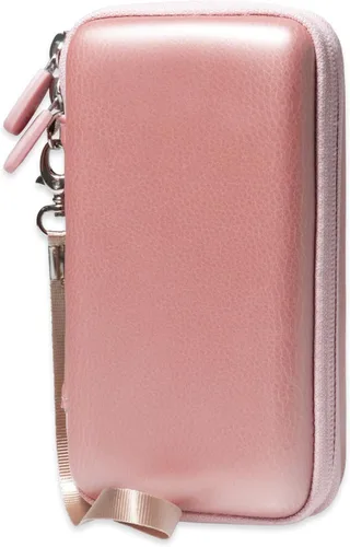 Vista 2 de Funda para proyector Moto Insta-Share, bolsillo de malla para cable, cargador y otros accesorios, correa de seguridad elástica en la base, correa