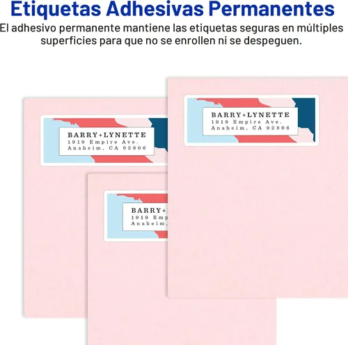 Vista 3 de Avery Etiquetas de envío imprimibles, 4 "x 6", blancas, 20 etiquetas de dirección en blanco (05292)