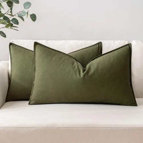 Vista 27 de MIULEE - Paquete de 2 fundas de cojín decorativas de lino, estilo bohemio y moderno, suaves, acento euro, para cama, neutral, fundas de cojín