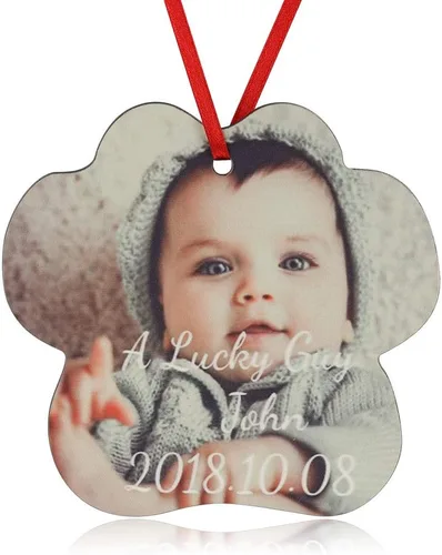 Vista 11 de Fortheday Adorno de Navidad personalizado 2023, adorno con foto personalizable, juego de decoración de árbol de Navidad, creativo (sobrevivido)