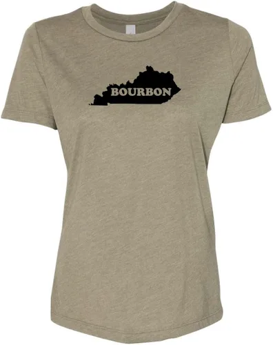 Vista 17 de Cute Women's Screen Printed Crew Neck Tee, Shirts With Sayings, Dusty Blue or Olive