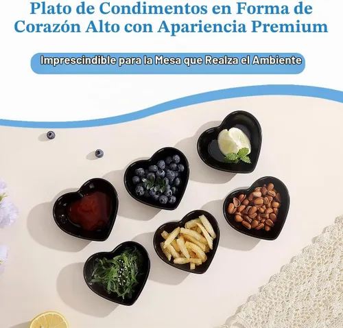 Vista 4 de HOMQUEN Cuencos para inmersión, plato de salsa de soja de 3 onzas, juego de 6 cuencos pequeños de plástico Pturdy, mini platos de aperitivo con Negro