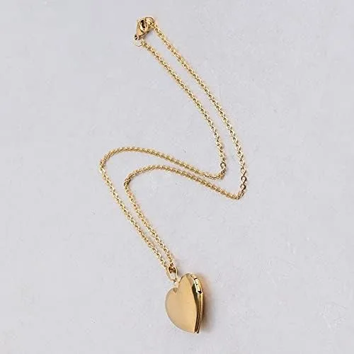 Vista 4 de Collar con medallón para mujer, con fotos que sujetan fotos, collares para mujeres y niñas, regalos de cumpleaños de Navidad para hija y madre