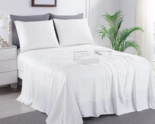 Vista 23 de Cottington Lane Juego de sábanas de 4 piezas tamaño individual, ropa de cama de microfibra ultra suave con bolsillo profundo de 16 pulgadas