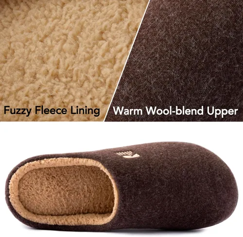 Vista 22 de RockDove Pantuflas tipo zueco con forro de sherpa para hombre