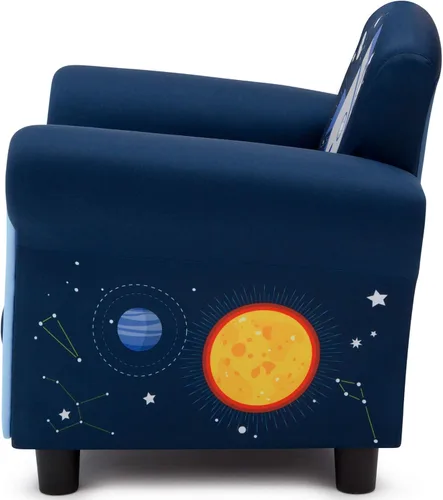 Vista 8 de Delta Children Space Adventures - Silla tapizada para niños, color azul