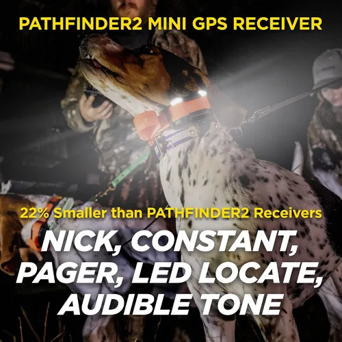 Vista 4 de Dogtra PATHFINDER 2 MINI Receptor adicional Perro GPS Tracker e Collar Luz LED Verde Sin tarifas mensuales Aplicación gratuita Impermeable