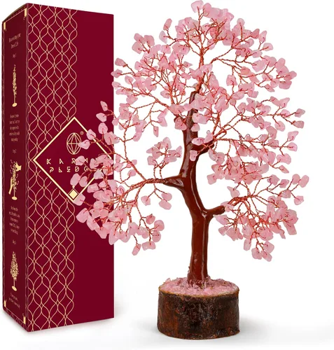 Vista 33 de Árbol de la vida de cristal para decoración del hogar y la oficina, regalos para mujeres, piedras curativas de amazonita de chakra, árbol bonsái