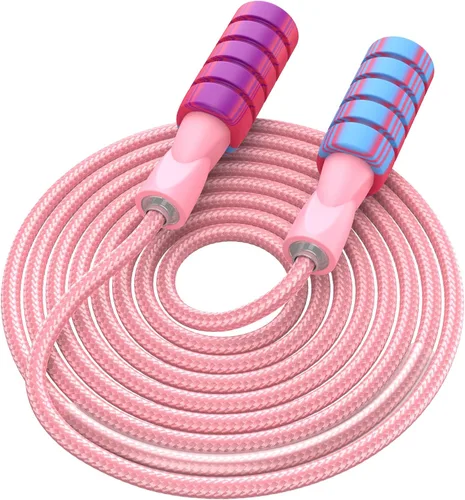 Vista 10 de Cuerda de saltar para mujeres y hombres, jumprope de fitness para mujeres, entrenamiento, cuerda de saltar ajustable para adultos