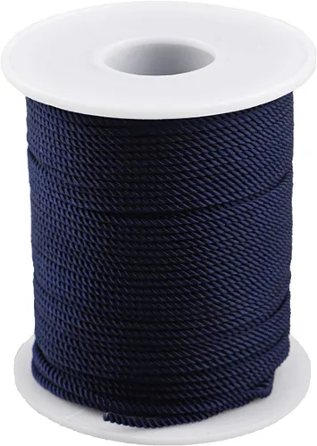 Vista 16 de Cuerda de nailon trenzado de 3 capas para jardinería, manualidades, fabricación de pulseras (0.059 in-164 pies, verde militar)