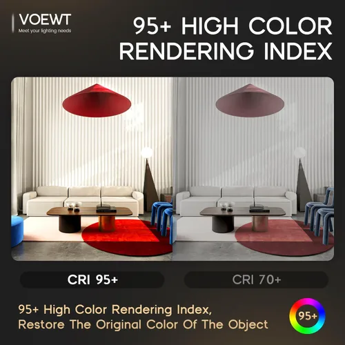 Vista 4 de COB - Tira de luces LED de color blanco cálido, 3000 K, 16.4 pies, 12 V, alto CRI 95Ra+, súper brillante, cinta de luces flexibles para dormitorio