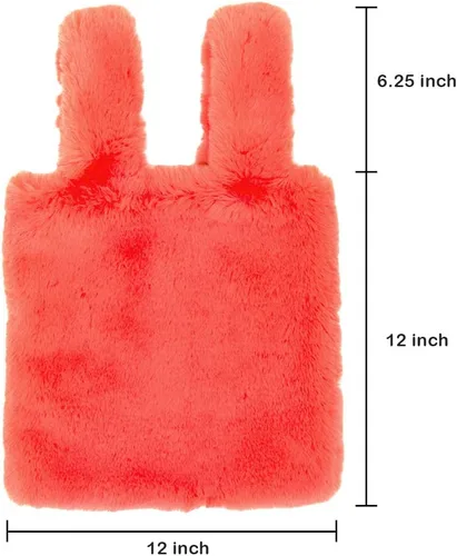 Vista 3 de Bolso de mano de moda de muñeca holgada con correa de piel sintética suave