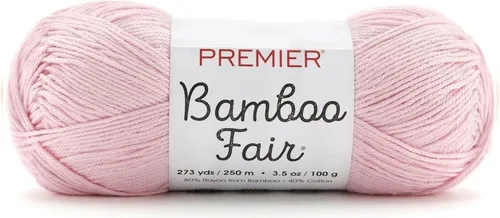 Vista 19 de Premier Yarns Hilo de bambú Fair DK, para tejer y tejer, mezcla de algodón para tejido y ganchillo en climas cálidos, color marfil