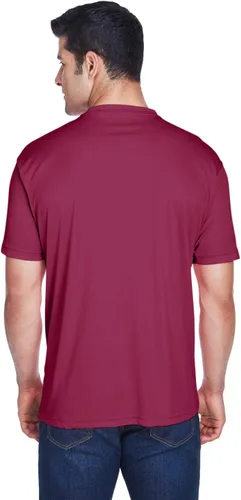 Vista 4 de UltraClub Cool & Dry Sport Performance Interlock Tee (8420), Púrpura