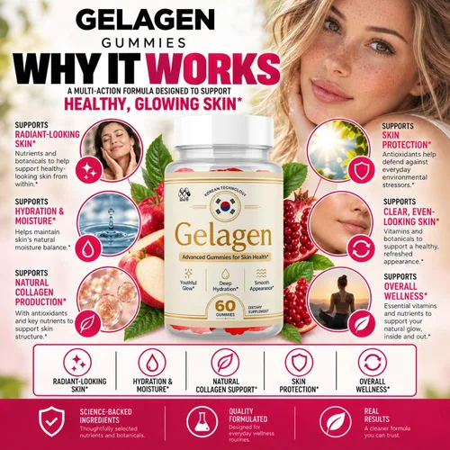 Vista 3 de Gelagen - Gomitas de gelatina coreana, paquete de 2 unidades de Gelagen