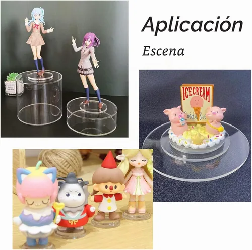 Vista 7 de FINGERINSPIRE 100 piezas de lámina de acrílico circular transparente de 1 pulgada, bases circulares en miniatura en blanco, disco de acrílico mini