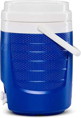 Vista 10 de Igloo, heladera con grifo para transportar bebidas, capacidad: 2 galones (color azul).