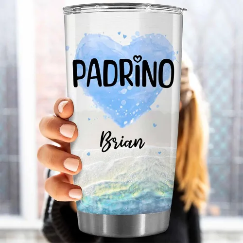 Vista 4 de WHIDOBE Juego de vasos personalizados para padrinos, copa Padrino y Madrina, idea de regalo para padrinos, Quieren Ser Mis Padrinos De Bautizo