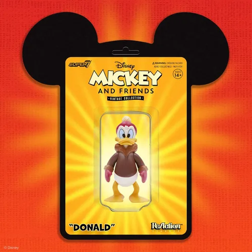 Vista 5 de Super7 Disney Vintage Collection Donald Duck - Figura de reacción de 3.75 pulgadas
