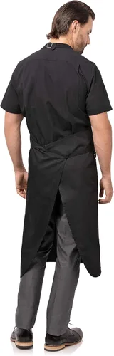 Vista 3 de Chef Works Brio Chef's Bib Delantal para hombre, Negro