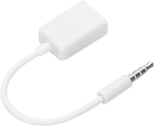 Vista 7 de Socobeta Convertidor de cable MP3 TV USB hembra a conector de 0.138 in macho de 0.138 in macho a USB hembra adaptador de cable de audio AUX