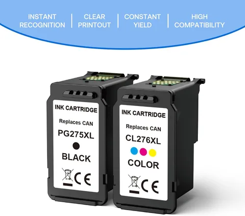 Vista 4 de PG-275XL CL-276XL Reemplazo de tinta para cartuchos de tinta Canon 275 y 276 remanufacturados 275XL 276XL tinta compatible con TS3500 TS3520 TS3522