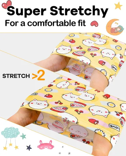 Vista 3 de Pijamas para niñas de 4 piezas, 100% algodón, talla 18 meses-12 años