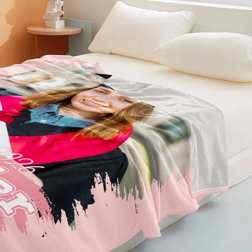 Vista 53 de Manta personalizada con imagen, manta personalizada con texto de fotos, manta de fotos personalizada para amiga, mamá y papá, regalos personalizados