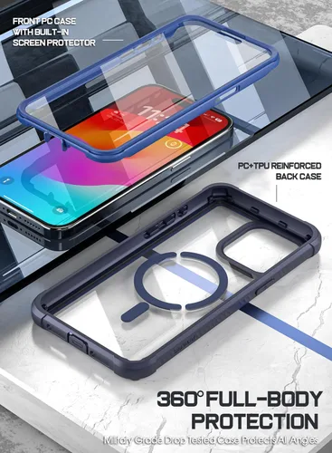 Vista 2 de Poetic Guardian MagPro - Funda para iPhone 15 Pro Max de 6.7 pulgadas, [compatible con MagSafe], [probada en caídas de grado militar de 20 pies]