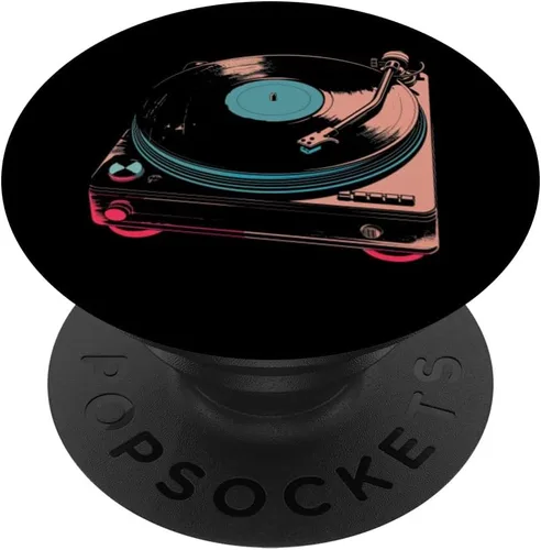 Vista 6 de Retro Turntable PopSockets MagSafe PopGrip for iPhone