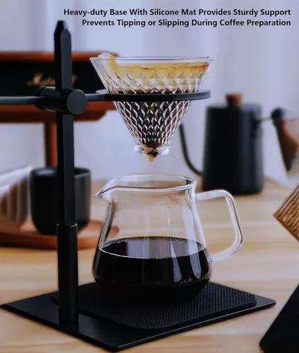 Vista 3 de Pour Over Coffee Station - Soporte para gotero de café de acero inoxidable
