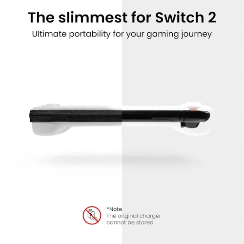 Vista 3 de tomtoc Slim Carrying Case for Nintendo Switch 2 Model 2025, Odorless Felt Protective Hard Shell with 12 Game Card Slots, Portable Travel Storage