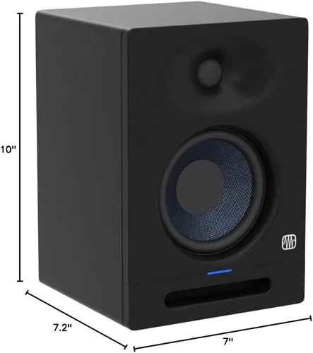 Vista 8 de PreSonus Eris Studio 4 Monitor de estudio activo de 2 vías de 4,5 pulgadas con guía de ondas EBM