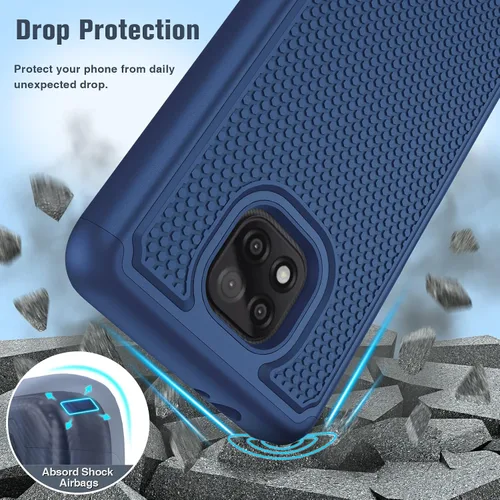 Vista 4 de BNIUT Funda para Motorola Moto G Power 2021: Funda Protectora de Doble Capa de Servicio Pesado para Teléfono Celular a Prueba de Golpes Resistente